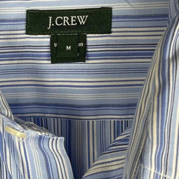 J.Crew Men's Stripe Long Sleeve Button-Up Shirt Size M - Picture 3 of 7